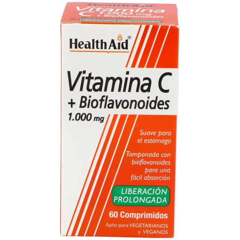 Vit c + bioflavonoides 60comp. health aid | Farmacia Barata Vit c + bioflavonoides 60comp. health aid | Farmacia Barata
