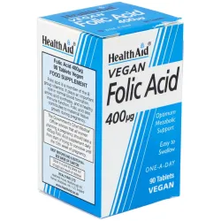 Acido folico 90comp. health aid | Farmacia Barata