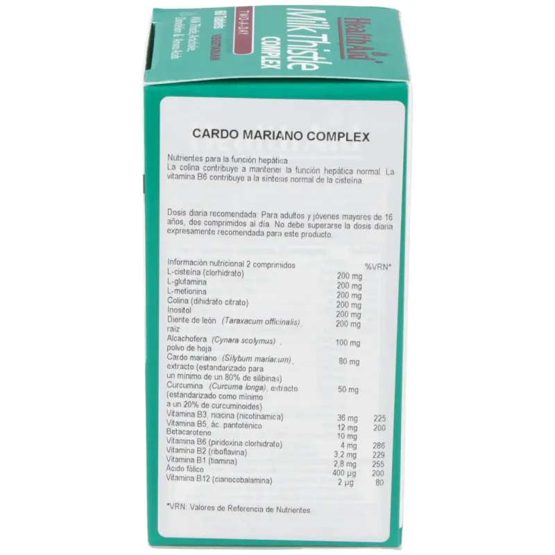 Health aid milk thistle complex cardo mariano | Farmacia Barata