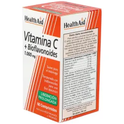 Vit c + bioflavonoides 60comp. health aid | Farmacia Barata Vit c + bioflavonoides 60comp. health aid | Farmacia Barata
