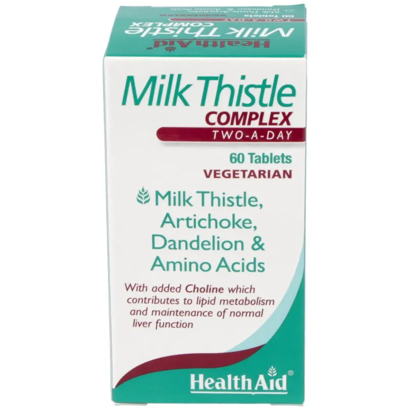 Health aid milk thistle complex cardo mariano | Farmacia Barata