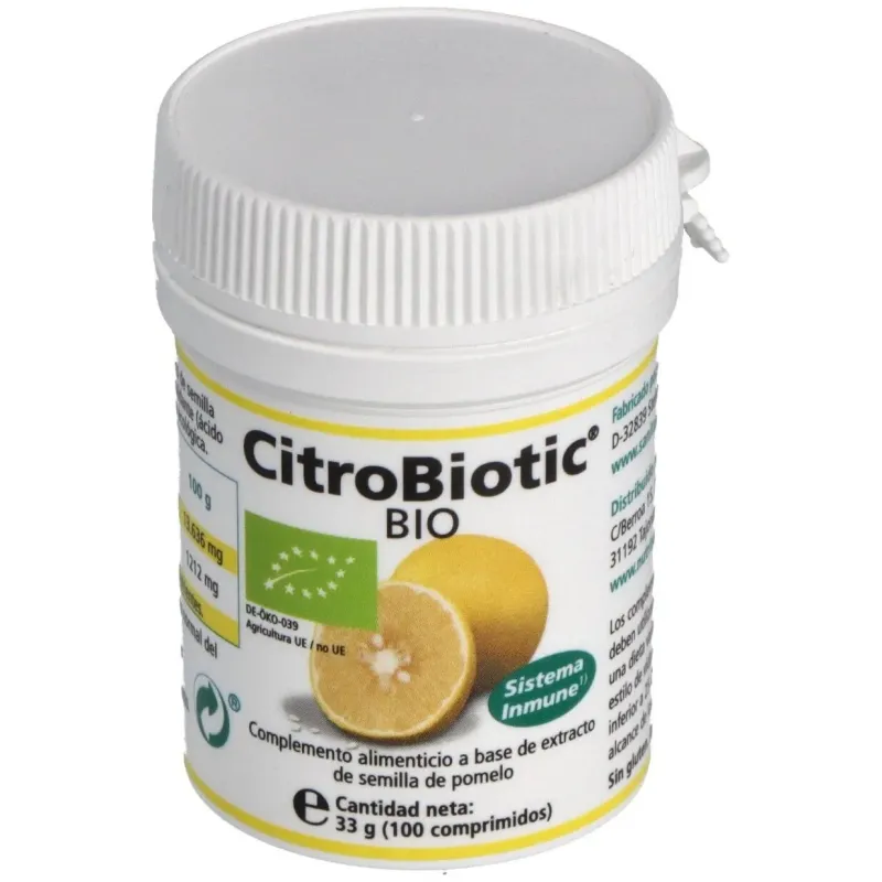 Citrobiotic (ext.semilla pomelo) 100comp. | Farmacia Barata