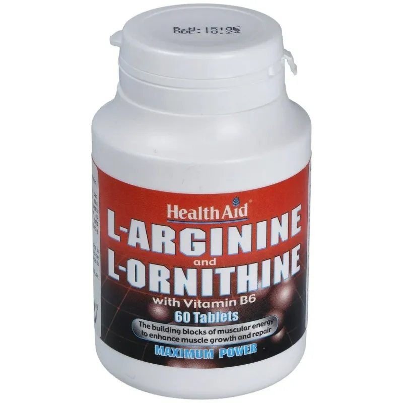 Healthaid orginina ornitina vitamina b6 60comp | Farmacia Barata