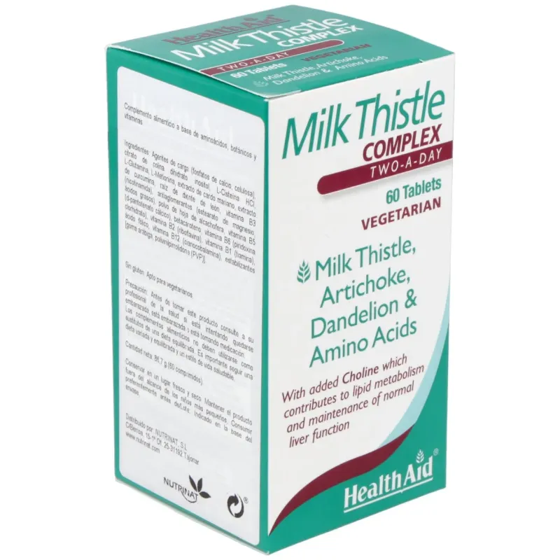 Health aid milk thistle complex cardo mariano | Farmacia Barata