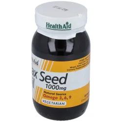 Aceite de linaza flaxseed oil 60cap. health aid | Farmacia Barata