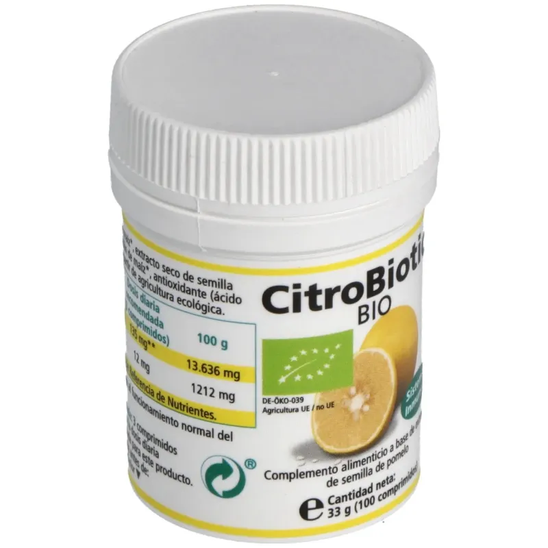 Citrobiotic (ext.semilla pomelo) 100comp. | Farmacia Barata