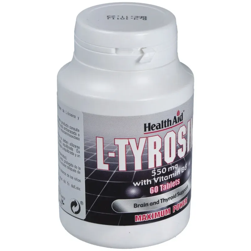 Healthaid l-tirosina 550mg 60 tabletas | Farmacia Barata Healthaid l-tirosina 550mg 60 tabletas | Farmacia Barata