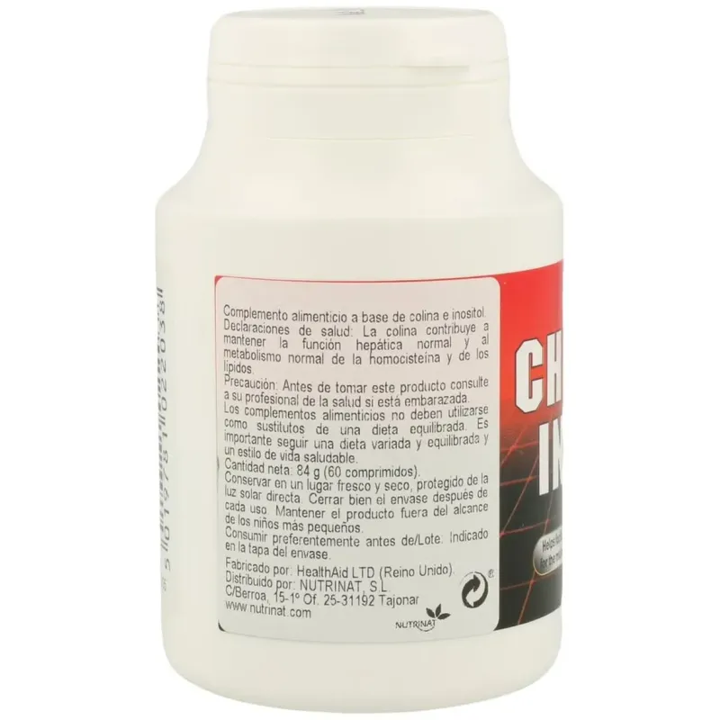 Colina/inositol 250/250mg. 60comp. health aid | Farmacia Barata