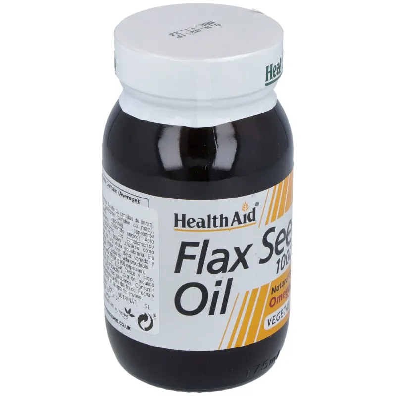 Aceite de linaza flaxseed oil 60cap. health aid | Farmacia Barata