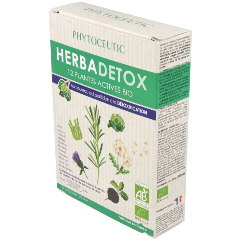 Herbadetox bio (herbadraine) 20amp. phytoceutic | Farmacia Barata