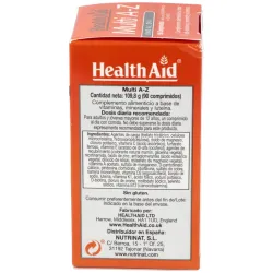 Multivit y minerals a to z 90comp. health aid | Farmacia Barata