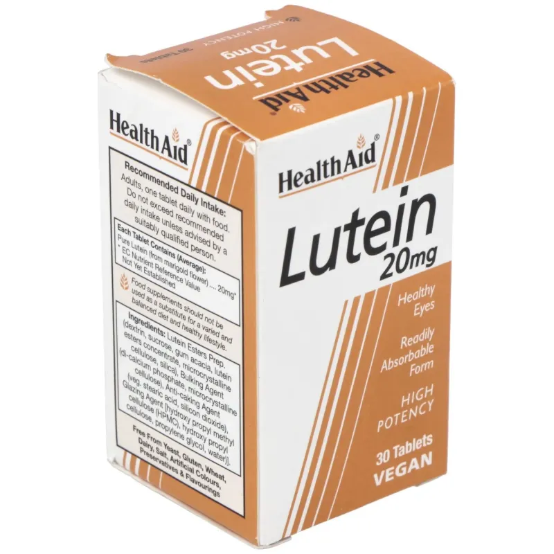 Healthaid luteina 20mg 30 tabletas | Farmacia Barata