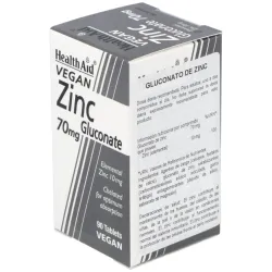 Healthaid gluconato de zinc 70 mg 90 comprimidos | Farmacia Barata