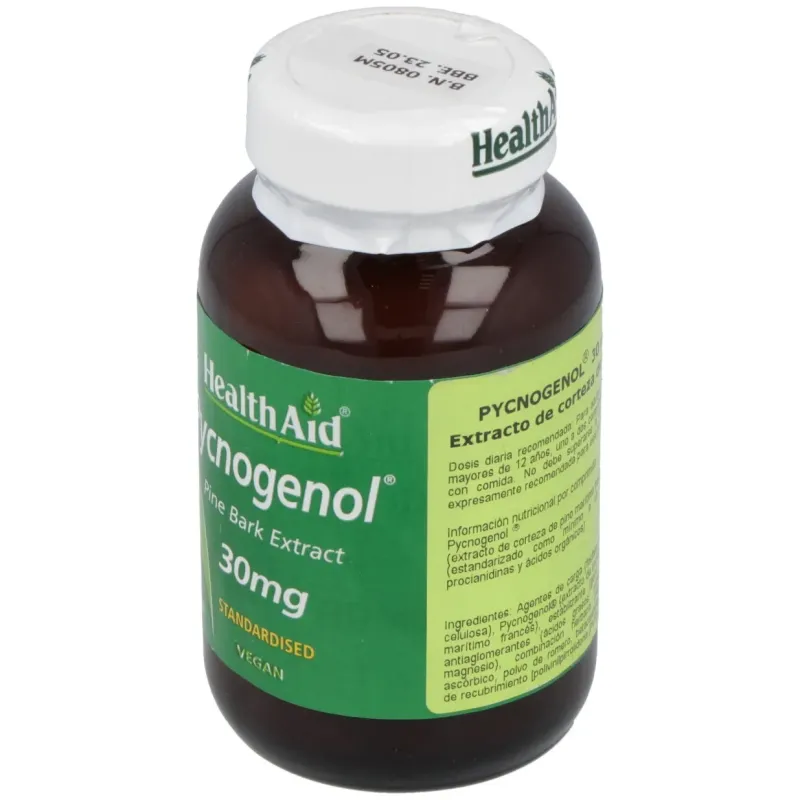 Pycnogenol 30mg. 30comp. health aid | Farmacia Barata