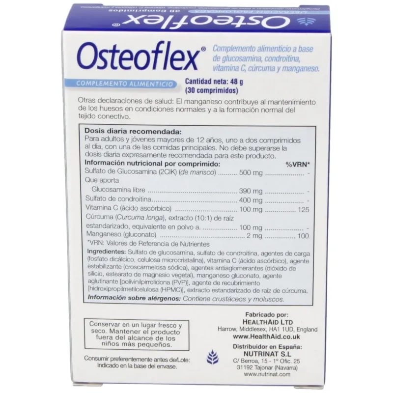 Osteoflex 30comp. health aid | Farmacia Barata