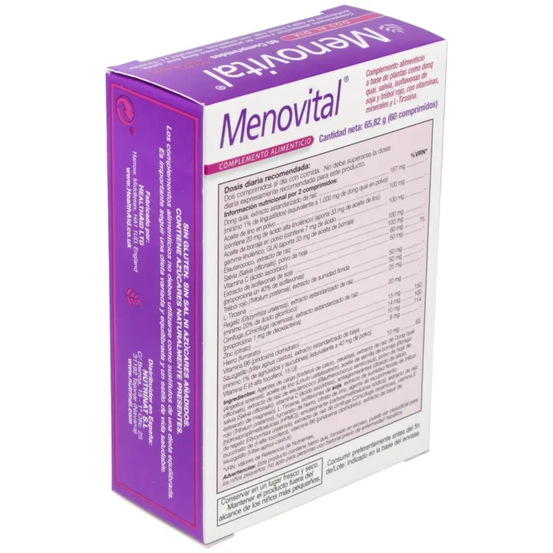 Menovital 60cap. health aid | Farmacia Barata Menovital 60cap. health aid | Farmacia Barata