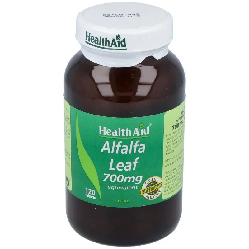 Healthaid alfalfa (medicago sativa) 700 mg 120 comprimidos | Farmacia Barata