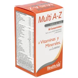 Multivit y minerals a to z 90comp. health aid | Farmacia Barata