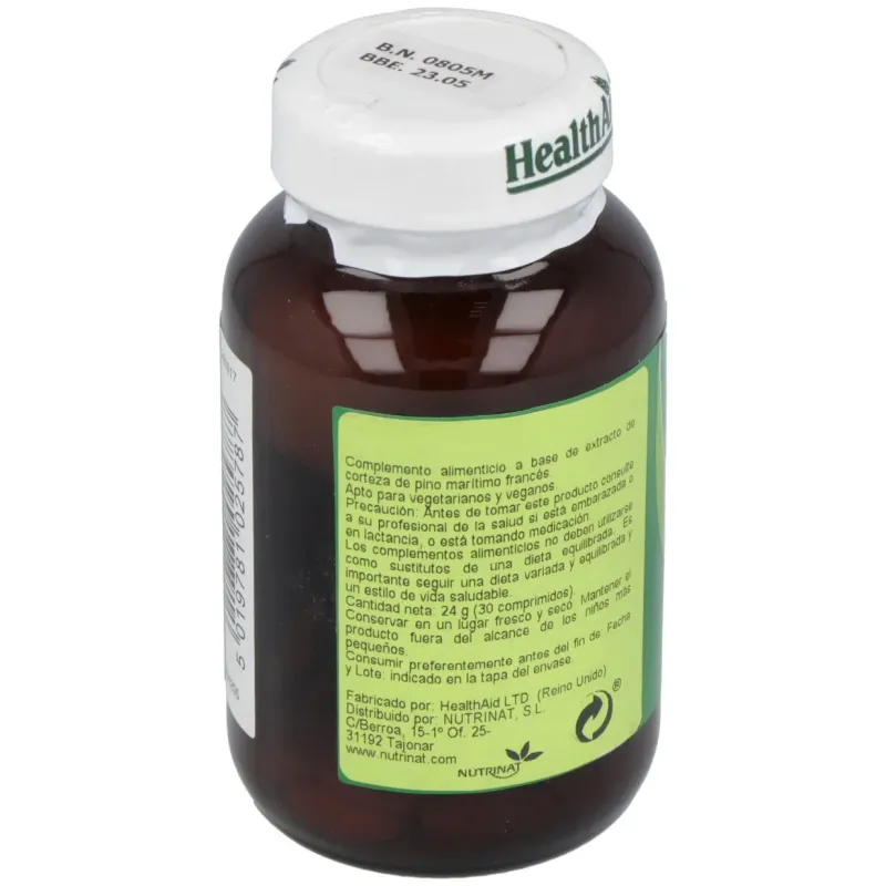 Pycnogenol 30mg. 30comp. health aid | Farmacia Barata
