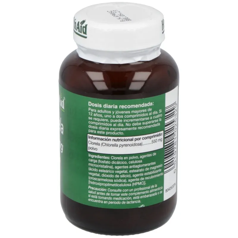 Chlorella 550mg. 60comp. health aid | Farmacia Barata