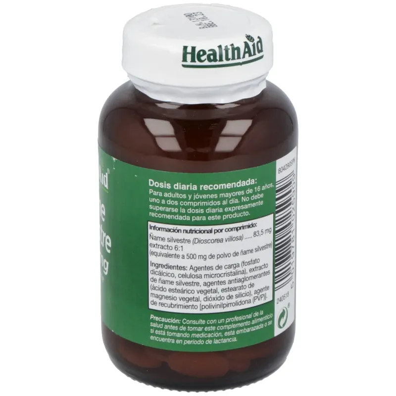 Ñame silvestre (wild yam) 60comp. health aid | Farmacia Barata