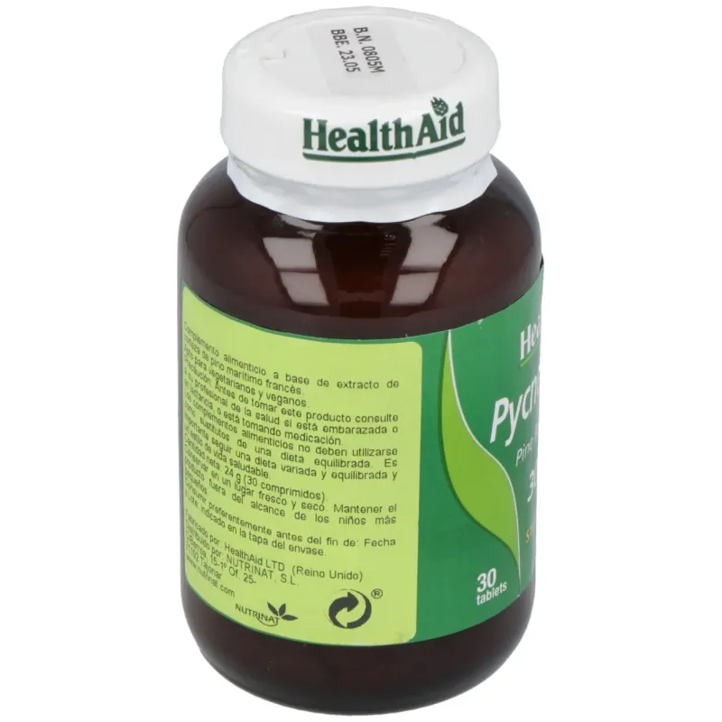 Pycnogenol 30mg. 30comp. health aid | Farmacia Barata