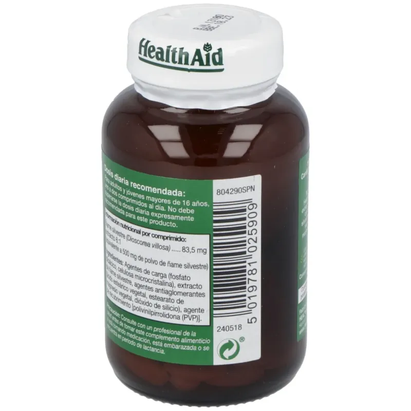 Ñame silvestre (wild yam) 60comp. health aid | Farmacia Barata