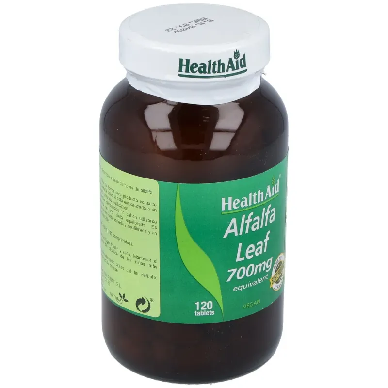 Healthaid alfalfa (medicago sativa) 700 mg 120 comprimidos | Farmacia Barata