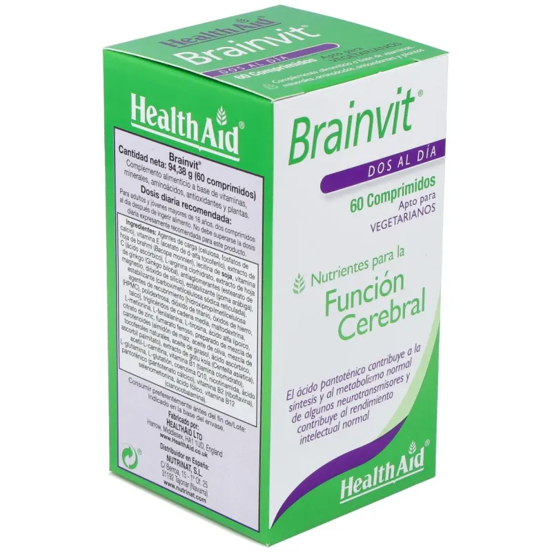 Healthaid brainvit 60caps | Farmacia Barata