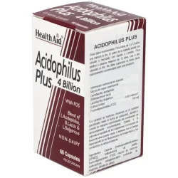Acidophilus plus 4 billion 60cap. health aid | Farmacia Barata