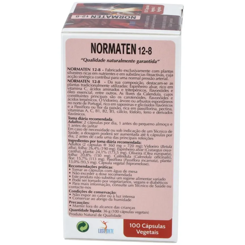 Lusodiete normaten 12-8 100caps | Farmacia Barata