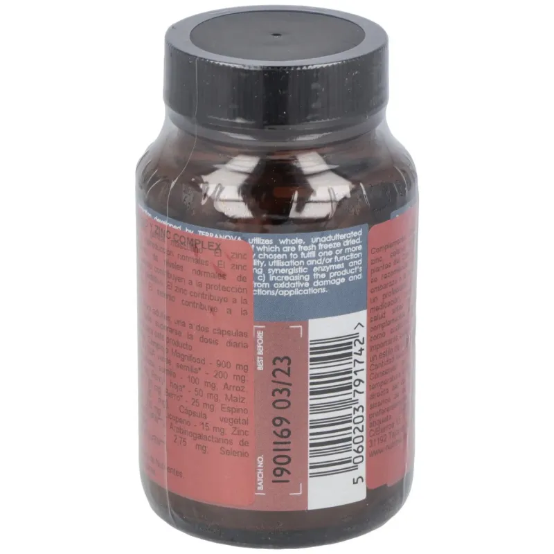 Terranova ortiga licopeno y zinc complex 50 cápsulas | Farmacia Barata