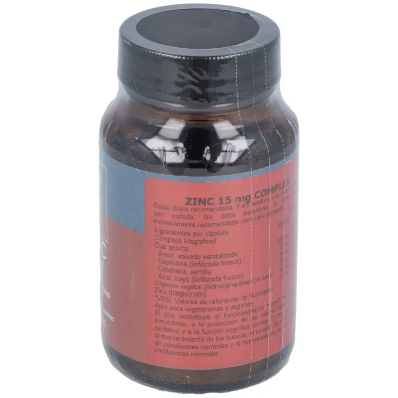 Terranova zinc 15 mg complex 50 cápsulas | Farmacia Barata