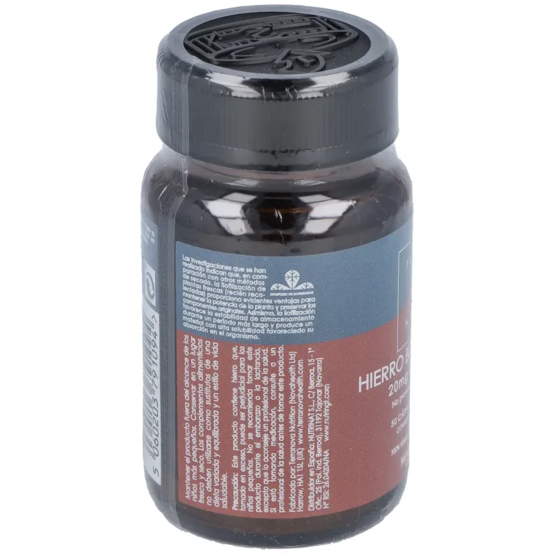 Hierro bisglicinato 20mg. 50vcap. | Farmacia Barata