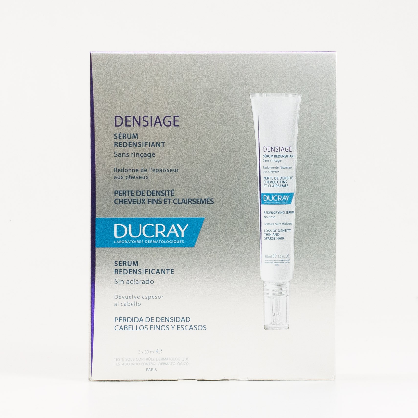 Ducray Sensiage Serum Redensificante, 3x30 ml.