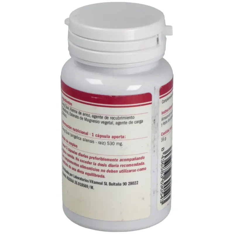 Dong quai (angelica sinensis) 500mg. 60cap. | Farmacia Barata