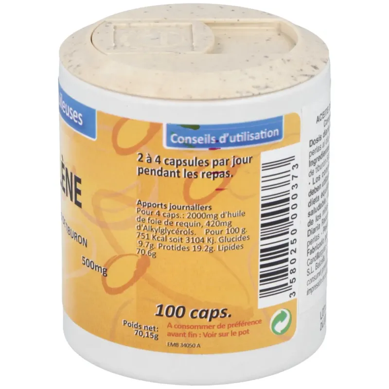 Aceite de higado de tiburon 500mg. 100cap. | Farmacia Barata Aceite de higado de tiburon 500mg. 100cap. | Farmacia Barata
