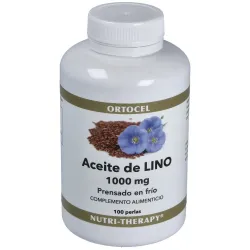 Aceite de linaza (semilla lino) 1000mg. 100perlas
