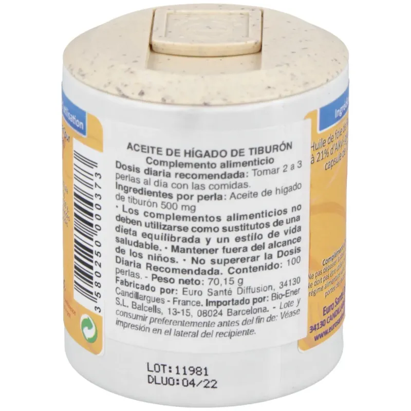 Aceite de higado de tiburon 500mg. 100cap. | Farmacia Barata Aceite de higado de tiburon 500mg. 100cap. | Farmacia Barata