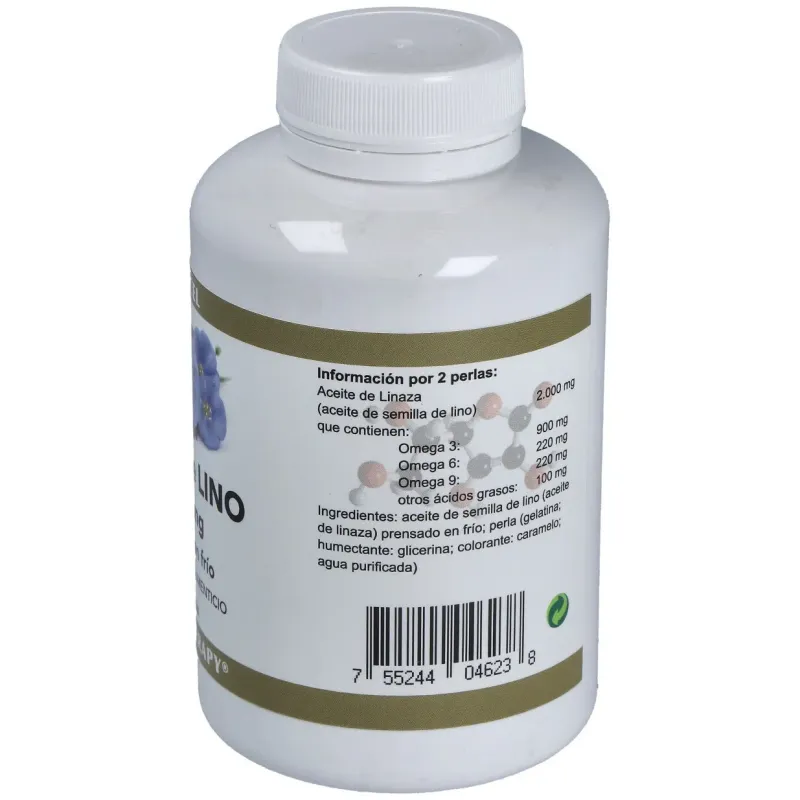 Aceite de linaza (semilla lino) 1000mg. 100perlas | Farmacia Barata
