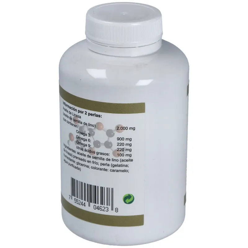 Aceite de linaza (semilla lino) 1000mg. 100perlas | Farmacia Barata