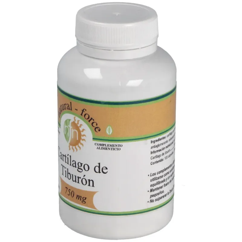Cartilago de tiburon 750mg. 100cap. | Farmacia Barata