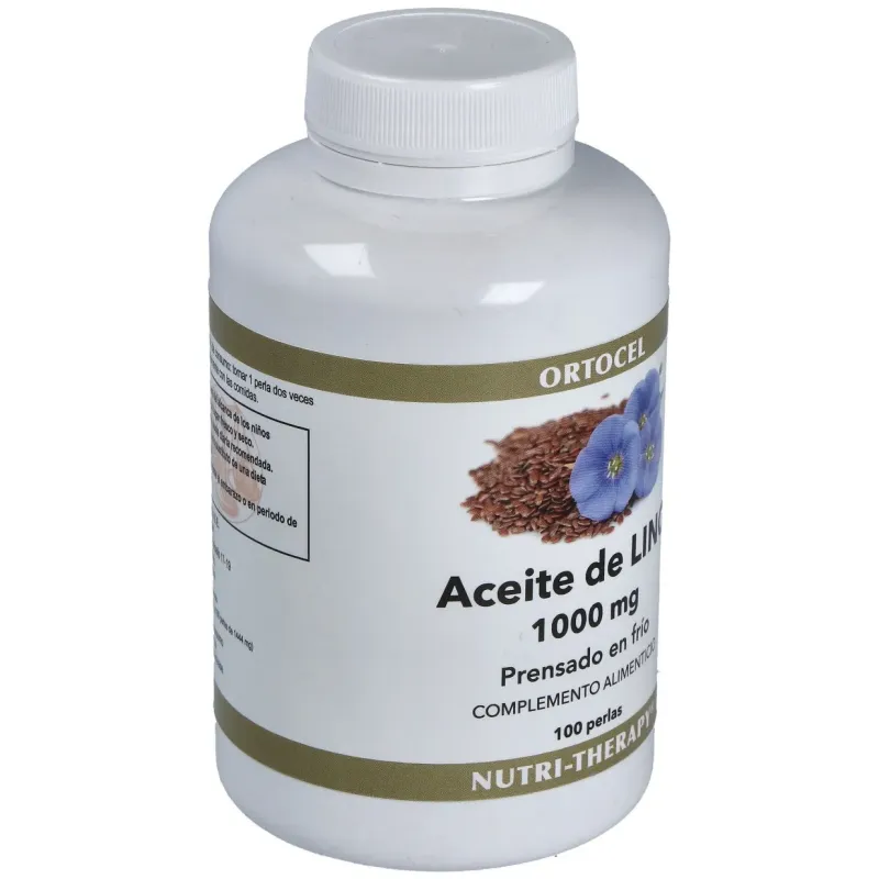 Aceite de linaza (semilla lino) 1000mg. 100perlas | Farmacia Barata