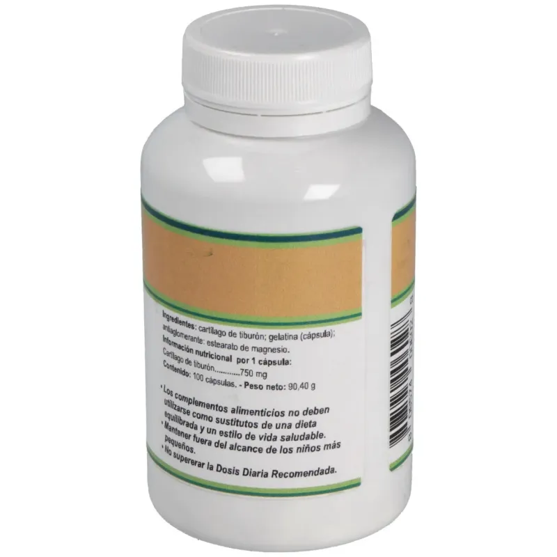 Cartilago de tiburon 750mg. 100cap. | Farmacia Barata