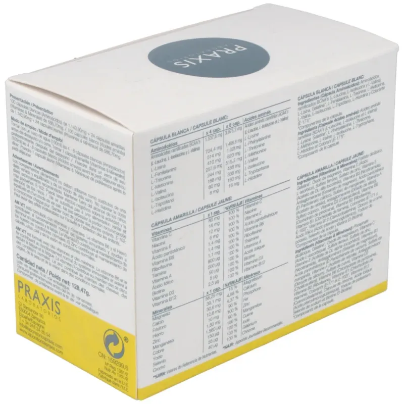 Am-vit (aminoac.+vit+minerales+oligoel) 100+24comp | Farmacia Barata Am-vit (aminoac.+vit+minerales+oligoel) 100+24comp | Farmacia Barata