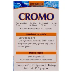 Cromo microgranulos neo 50cap. | Farmacia Barata
