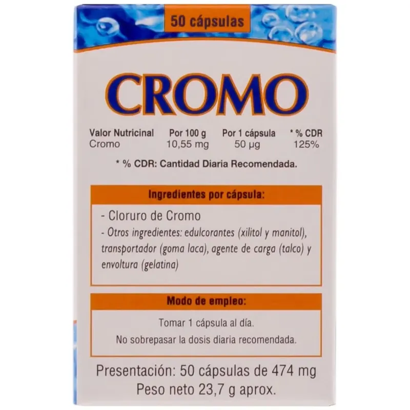 Cromo microgranulos neo 50cap. | Farmacia Barata
