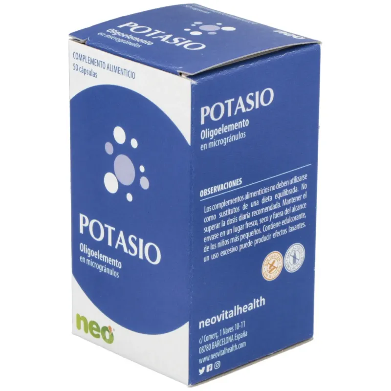Potasio microgranulos neo 50cap. | Farmacia Barata