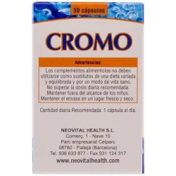 Cromo microgranulos neo 50cap. | Farmacia Barata