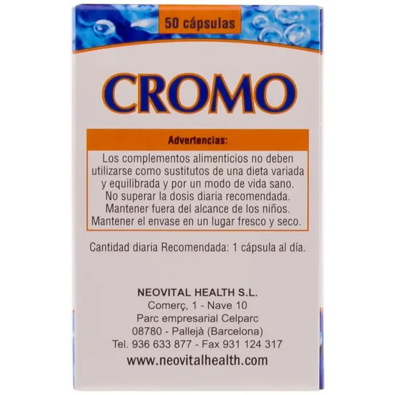 Cromo microgranulos neo 50cap. | Farmacia Barata